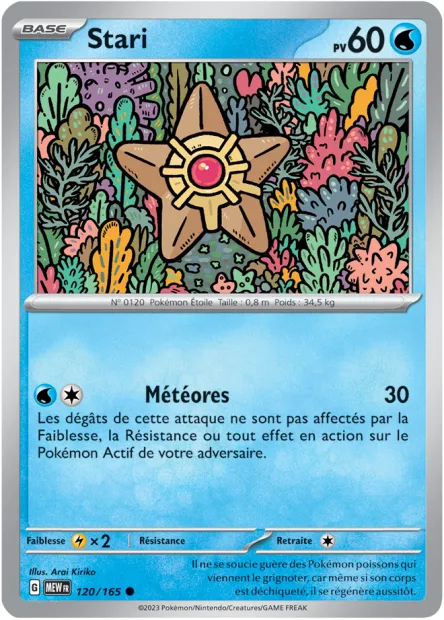 Carte Pokémon Neuve - Stari 120/165 - Commune - EV03.5 - 151 - Sortie de Booster