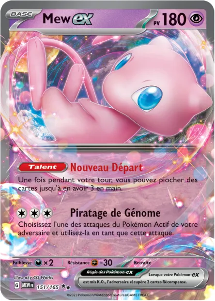 Carte Pokémon Neuve - Mew EX 151/165 - Double Rare - EV03.5 - 151 - Sortie de Booster