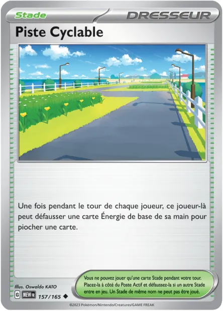 Carte Pokémon Neuve - Piste Cyclable 157/165 - Peu Commune - EV03.5 - 151 - Sortie de Booster