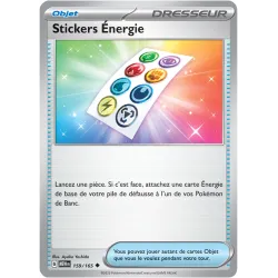 Carte Pokémon Neuve - Stickers Énergie 159/165 - Peu Commune - EV03.5 - 151 - Sortie de Booster