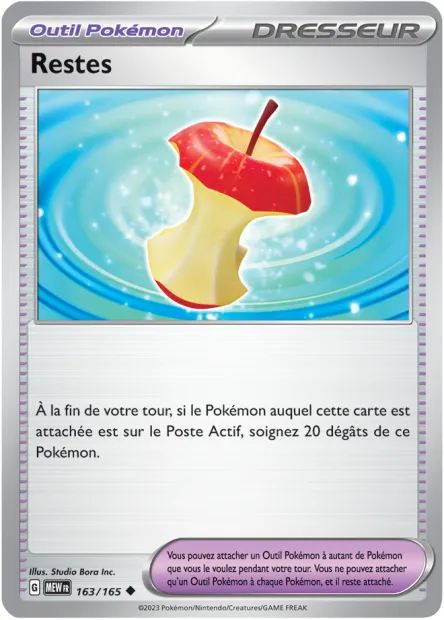Carte Pokémon Neuve - Restes 163/165 - Peu Commune - EV03.5 - 151 - Sortie de Booster