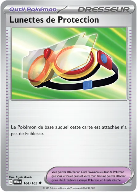 Carte Pokémon Neuve - Lunettes de Protection 164/165 - Peu Commune - EV03.5 - 151 - Sortie de Booster