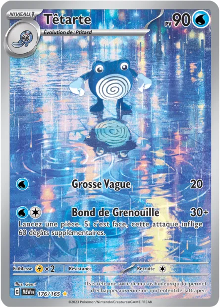 Carte Pokémon Neuve - Têtarte 176/165 - Illustration Rare - EV03.5 - 151 - Sortie de Booster