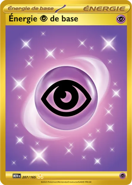 Carte Pokémon Neuve - Énergie Psy de base 207/165 - Hyper Rare - EV03.5 - 151 - Sortie de Booster