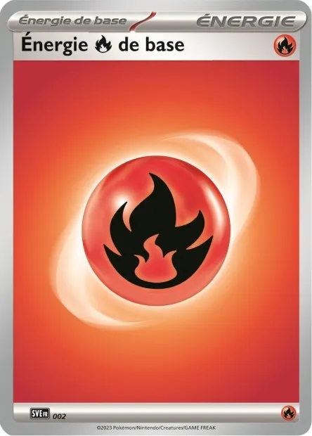 Carte Pokémon Neuve - Énergie Feu de base SVE002 Commune - EV03.5 - 151 - Sortie de Booster