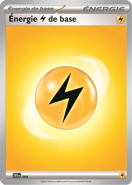 Carte Pokémon Neuve - Énergie Électrique de base SVE004 Commune - EV03.5 - 151 - Sortie de Booster