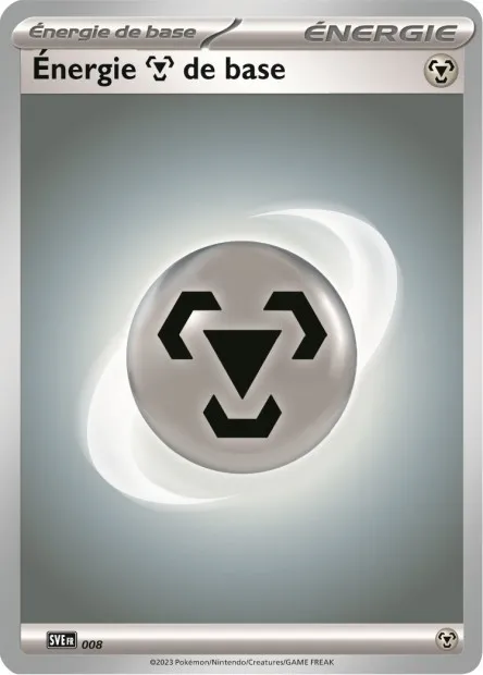 Carte Pokémon Neuve - Énergie Métal de base SVE008 Commune - EV03.5 - 151 - Sortie de Booster