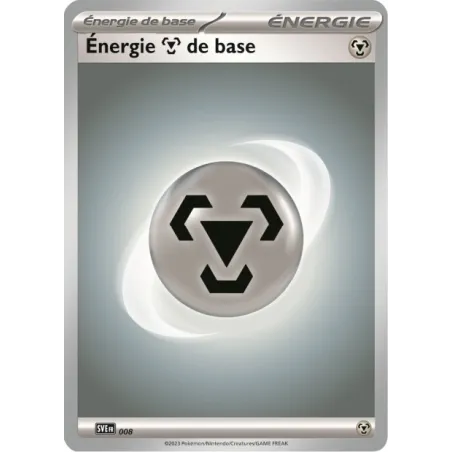 Carte Pokémon Neuve - Énergie Métal de base SVE008 Commune - EV03.5 - 151 - Sortie de Booster