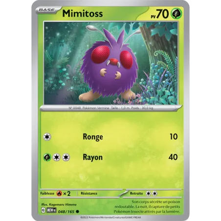 Carte Pokémon Neuve - Mimitoss 048/165 - Commune - EV03.5 - 151 - Sortie de Booster