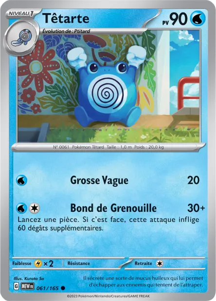 Carte Pokémon Neuve - Têtarte 061/165 - Commune - EV03.5 - 151 - Sortie de Booster