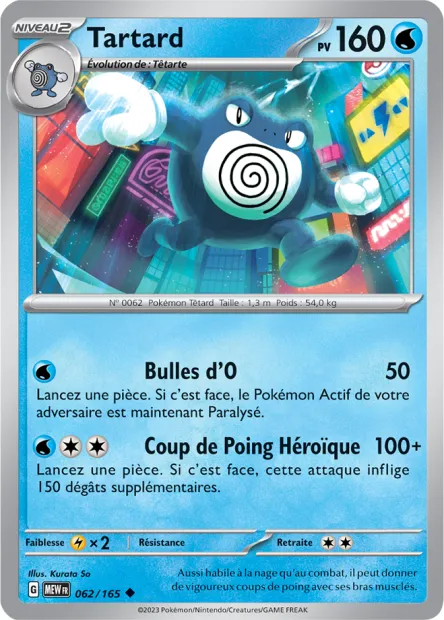 Carte Pokémon Neuve - Tartard 062/165 - Peu Commune - EV03.5 - 151 - Sortie de Booster