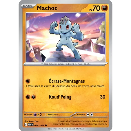 Carte Pokémon Neuve - Machoc 066/165 - Commune - EV03.5 - 151 - Sortie de Booster