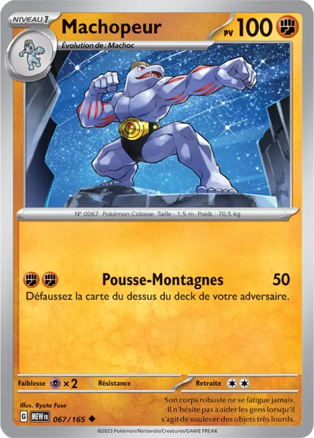 Carte Pokémon Neuve - Machopeur 067/165 - Peu Commune - EV03.5 - 151 - Sortie de Booster