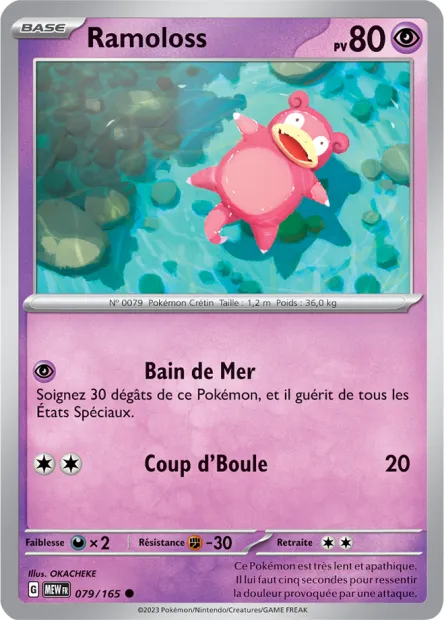 Carte Pokémon Neuve - Ramoloss 079/165 - Commune - EV03.5 - 151 - Sortie de Booster