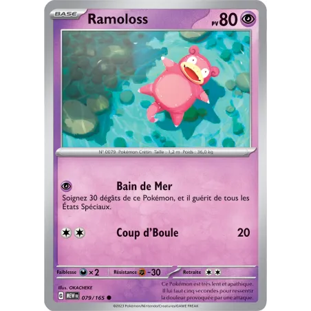Carte Pokémon Neuve - Ramoloss 079/165 - Commune - EV03.5 - 151 - Sortie de Booster