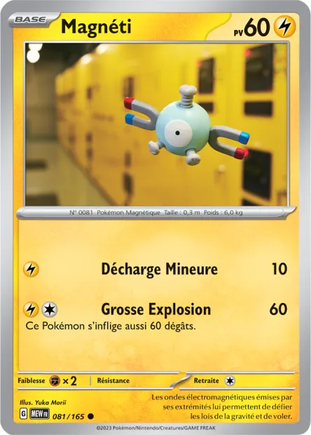 Carte Pokémon Neuve - Magnéti 081/165 - Commune - EV03.5 - 151 - Sortie de Booster