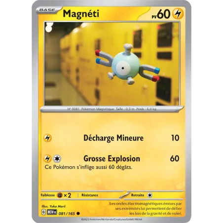Carte Pokémon Neuve - Magnéti 081/165 - Commune - EV03.5 - 151 - Sortie de Booster