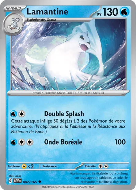 Carte Pokémon Neuve - Lamantine 087/165 - Peu Commune - EV03.5 - 151 - Sortie de Booster
