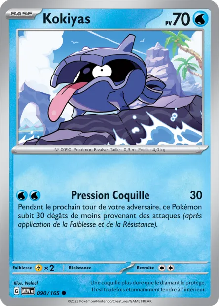Carte Pokémon Neuve - Kokiyas 090/165 - Commune - EV03.5 - 151 - Sortie de Booster