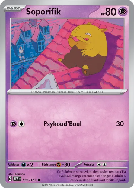 Carte Pokémon Neuve - Soporifik 096/165 - Commune - EV03.5 - 151 - Sortie de Booster