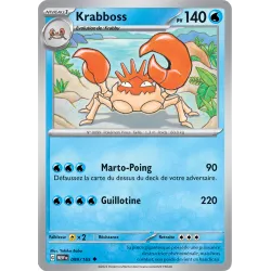Carte Pokémon Neuve - Krabboss 099/165 - Peu Commune - EV03.5 - 151 - Sortie de Booster