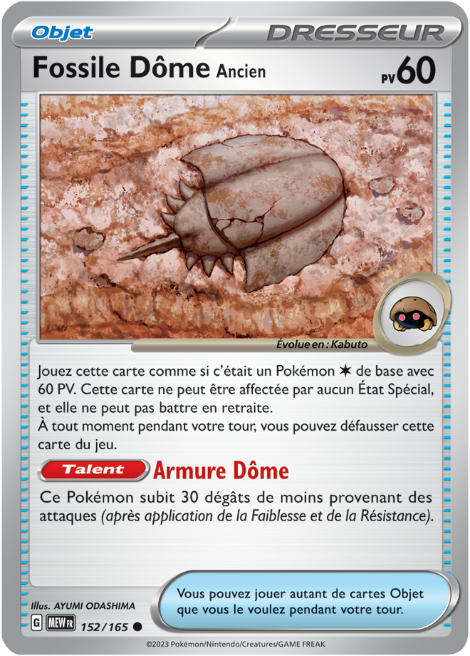 Fossile Dôme Ancien